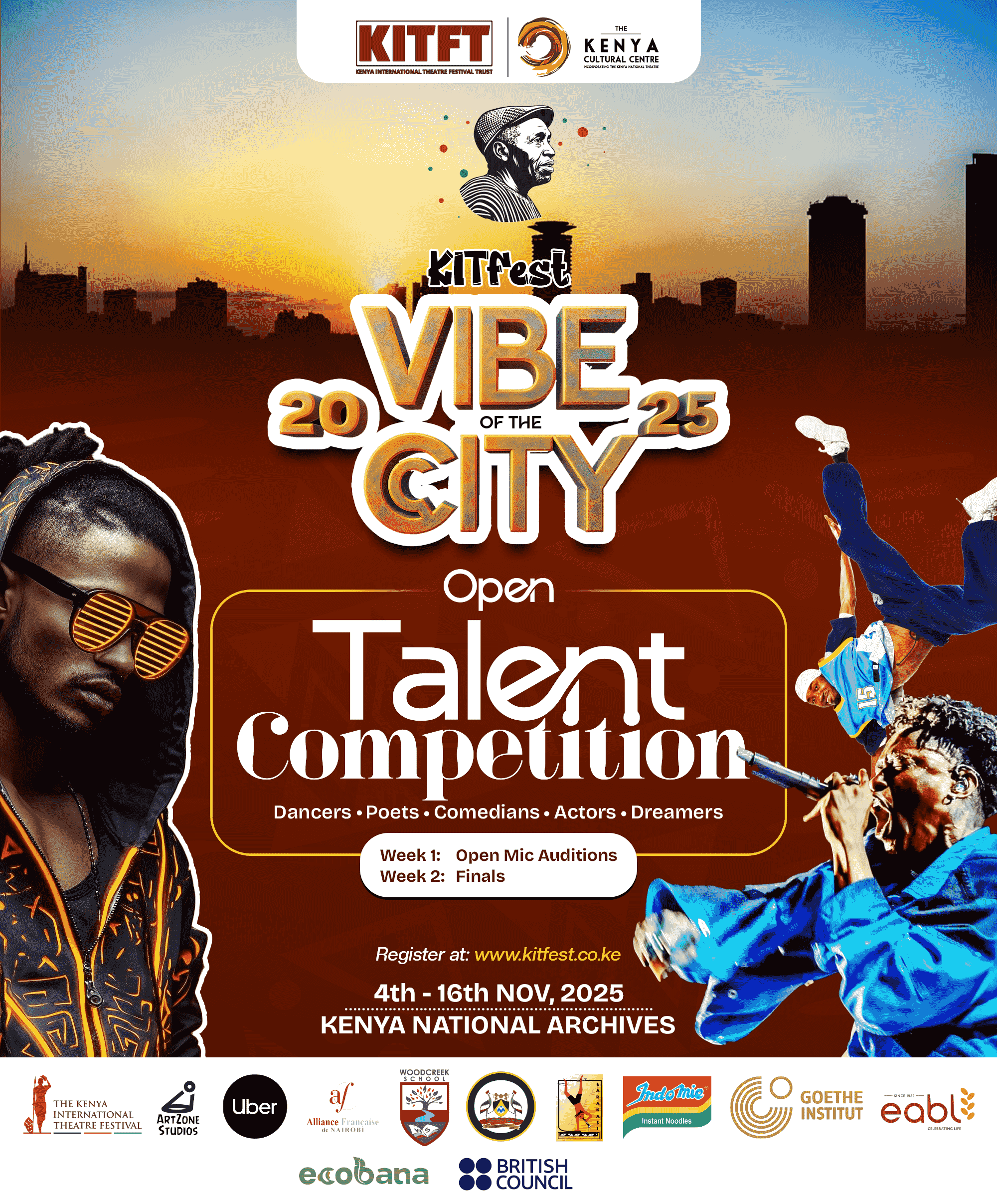 Vibe of the City Talent Competition Poster